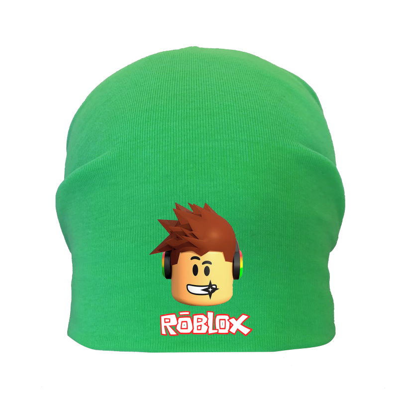 

Шапка детская Роблокс зеленая (Roblox -002) 54-56 см