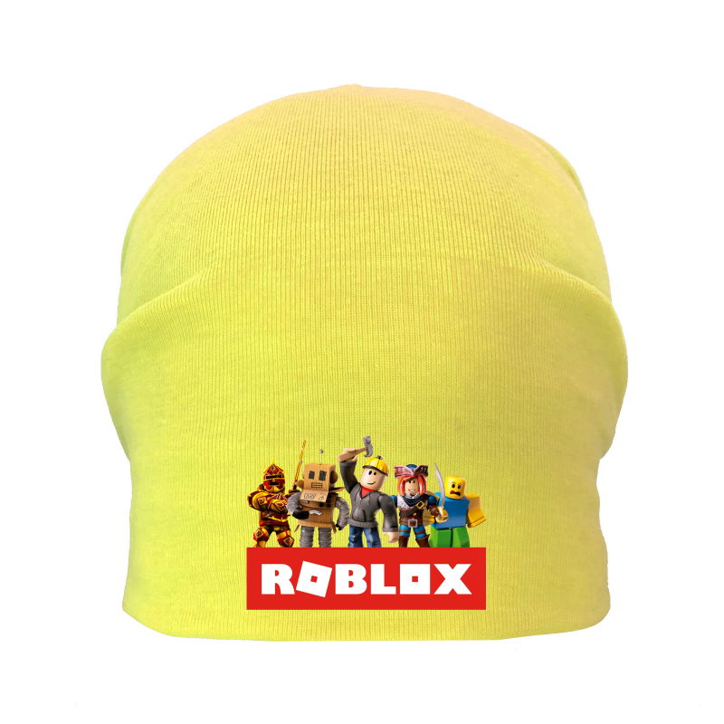 

Шапка детская Роблокс желтая (Roblox -001) 54-56 см