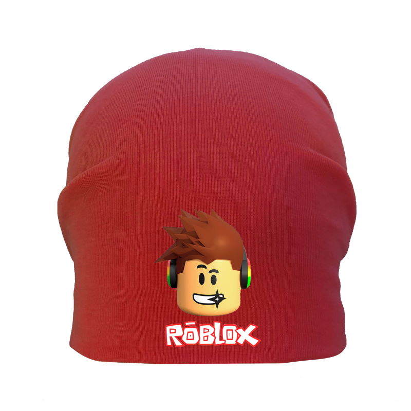 

Шапка детская Роблокс красная (Roblox -002) 50-52 см