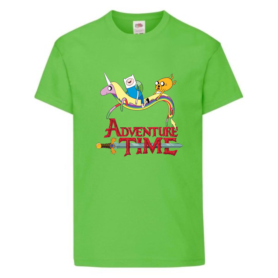 

Футболка детская Время Приключений 0015 (Adventure Time) светлозеленая (ADT lgrn 0015) 104 см
