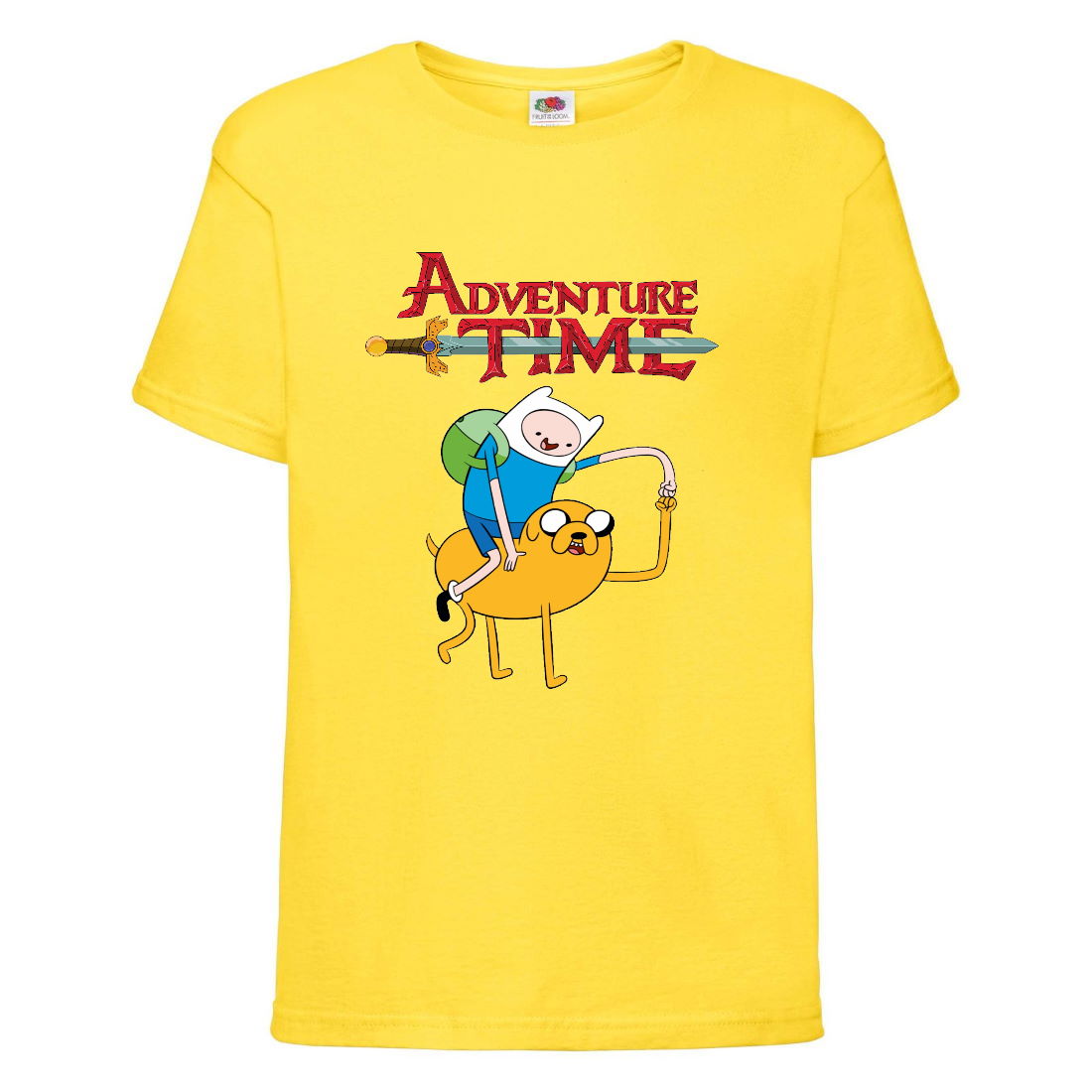 

Футболка детская Время Приключений 0010 (Adventure Time) желтая (ADT yel 0010) 164 см