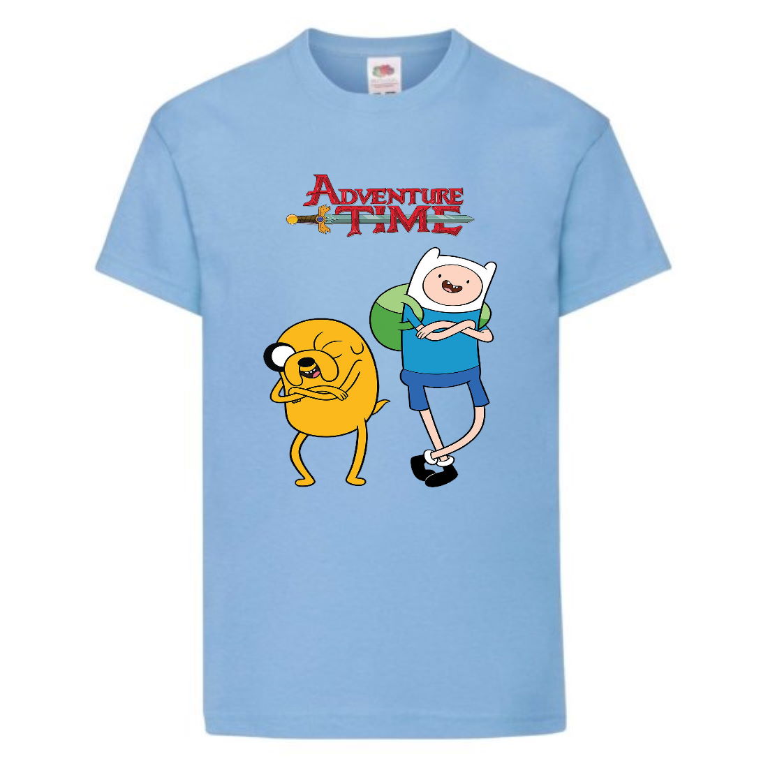 

Футболка детская Время Приключений 0013 (Adventure Time) голубая (ADT lbl 0013) 116 см