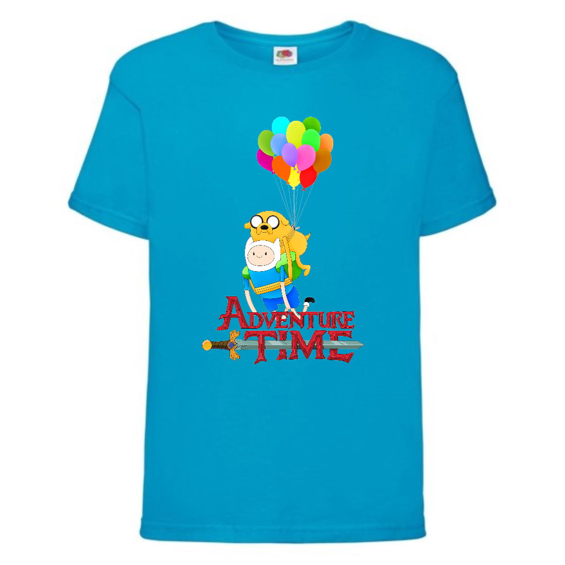 

Футболка детская Время Приключений 001 (Adventure Time) синяя (ADT blu 001) 104 см