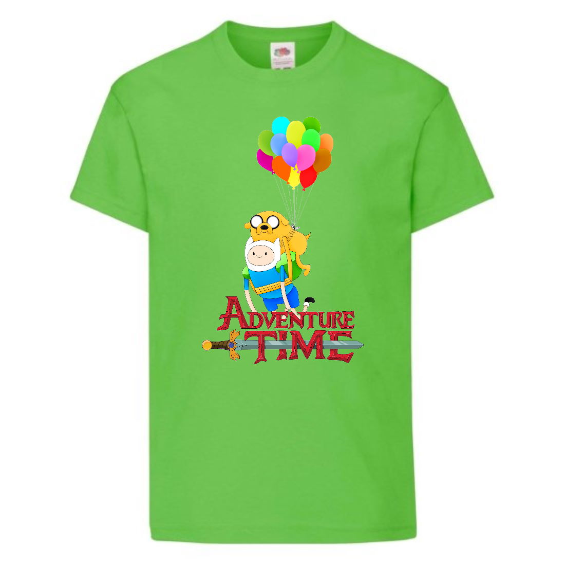 

Футболка детская Время Приключений 001 (Adventure Time) светлозеленая (ADT lgrn 001) 128 см
