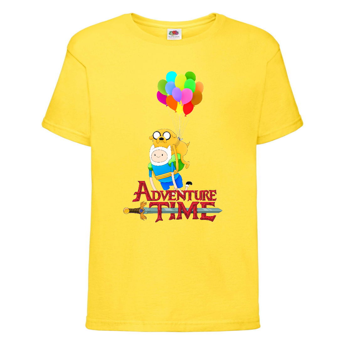 

Футболка детская Время Приключений 001 (Adventure Time) желтая (ADT yel 001) 140 см
