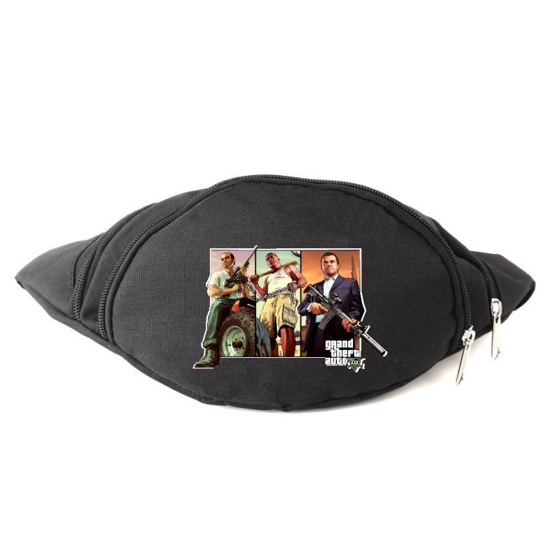 

Сумка Бананка GTA на пояс Cappuccino (gta 002-black) черный