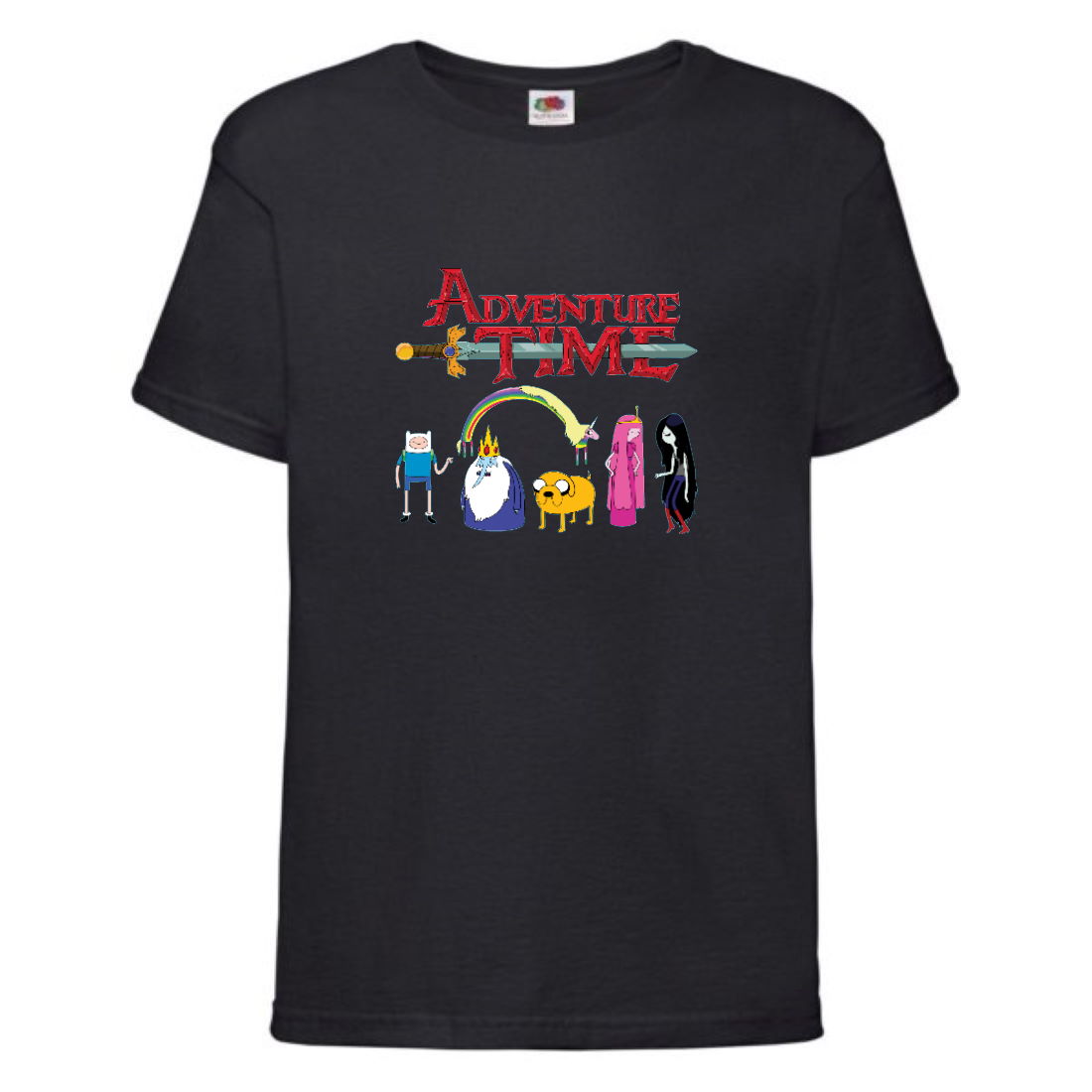 

Футболка детская Время Приключений 0022 (Adventure Time) черная (ADT blc 0022) 104 см
