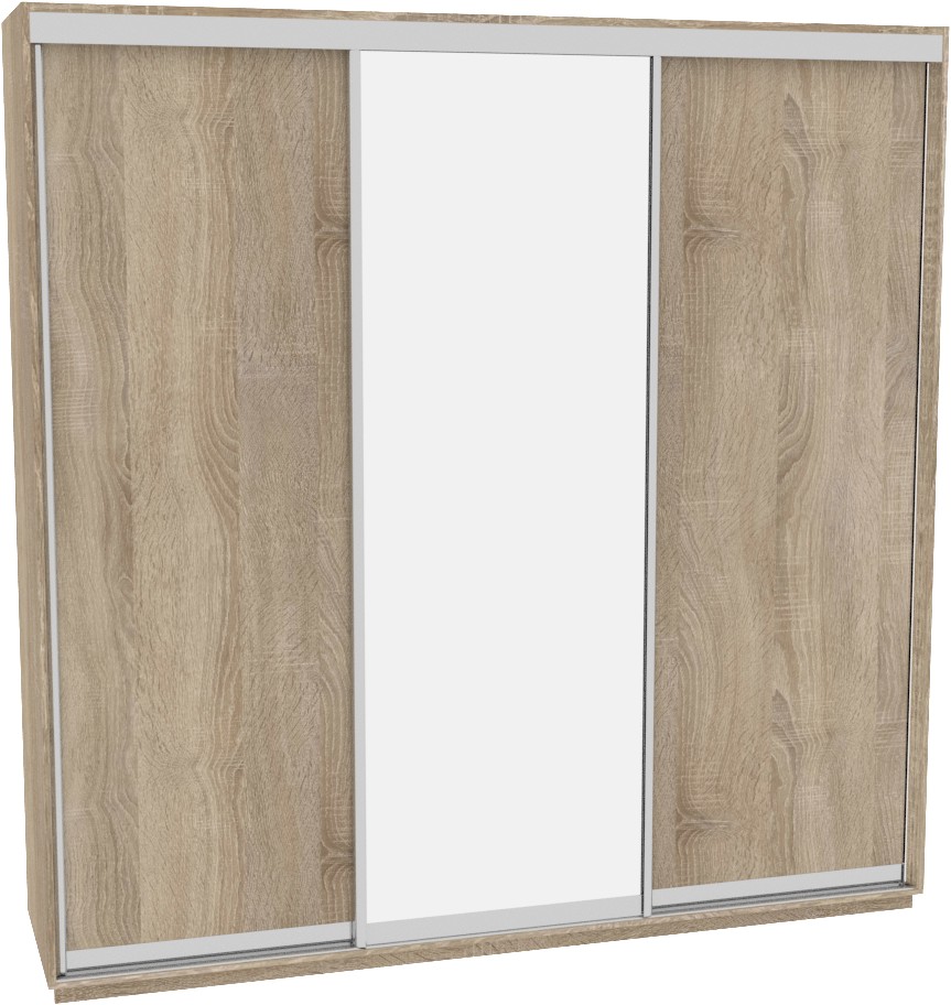 

Шкаф-купе ДОМ В216 Дуб сонома ДСП+Зеркало 210x60x220