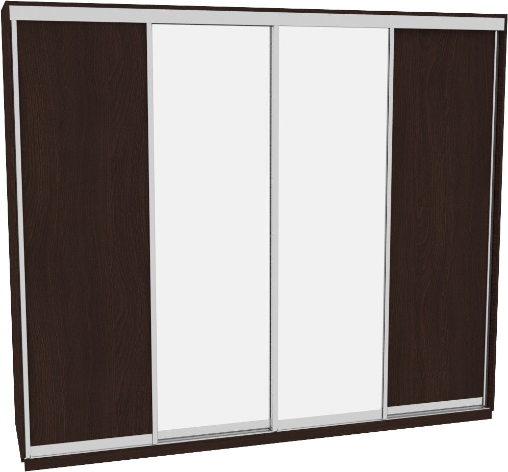 

Шкаф-купе ДОМ В316 Венге ДСП+Зеркало 310x60x220