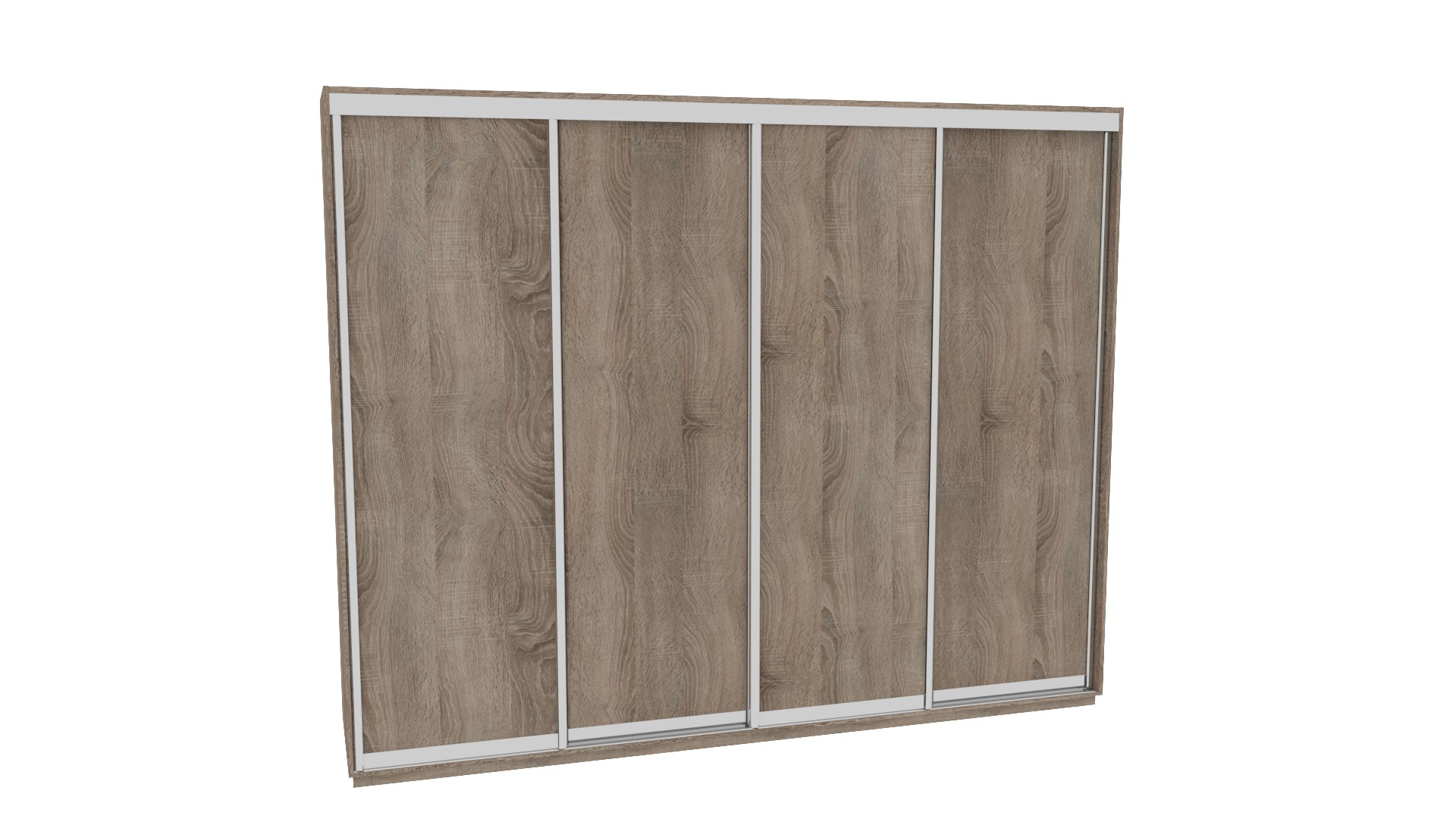 

Шкаф-купе ДОМ ВН376 Дуб сонома трюфель ДСП 370x60x220