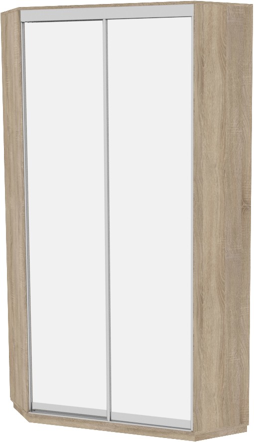 

Шкаф-купе ДОМ Угловой ВУ1200 Дуб сонома Зеркало 120x120x220