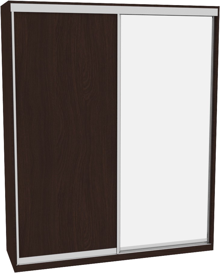 

Шкаф-купе ДОМ ВН206 Венге ДСП+Зеркало 200x60x220