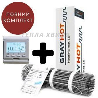 

Теплый пол 0,6 м2 GrayHot. Нагревательный мат под плитку c Е51