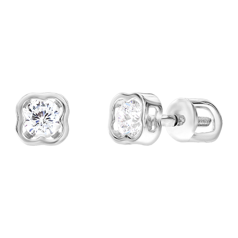 

Серьги-пусеты Diamant С2287с