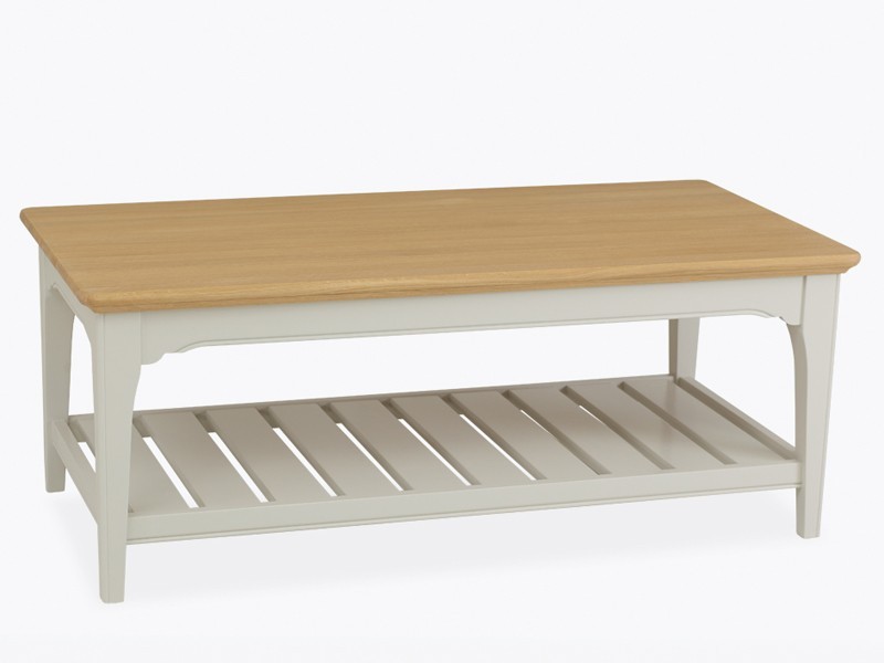 

Стол журнальный TCH Furniture NEL106 New England 120х60 см Ice white/lacq