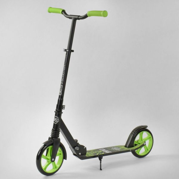 

Двухколесный самокат Best Scooter Wolf Черно-зеленый (21478)