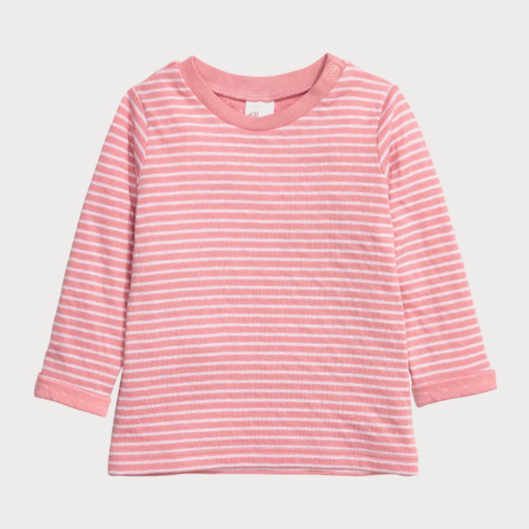 

Футболка с длинными рукавами H&M KEL44110774 56 см Розовый/Комбинированный