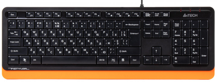 

Клавиатура A-4Tech FK10 USB Orange