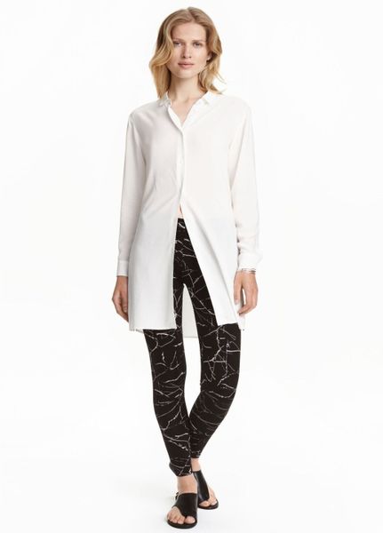 

Леггинсы H&M M Черно-белые (1096-601)