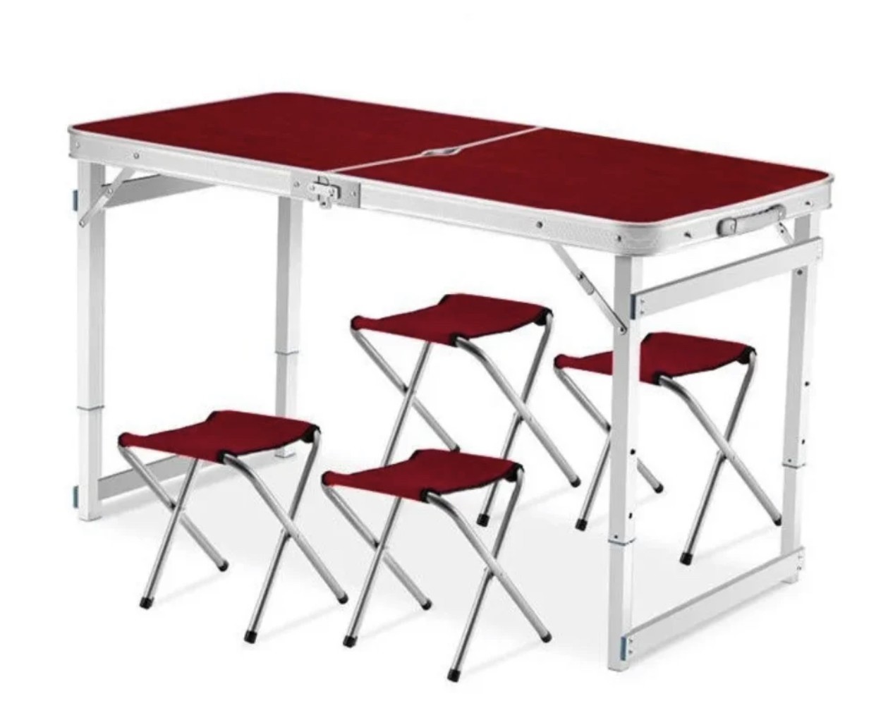 Kumyang стол складной 4 стула алюминий 120 60 70 см