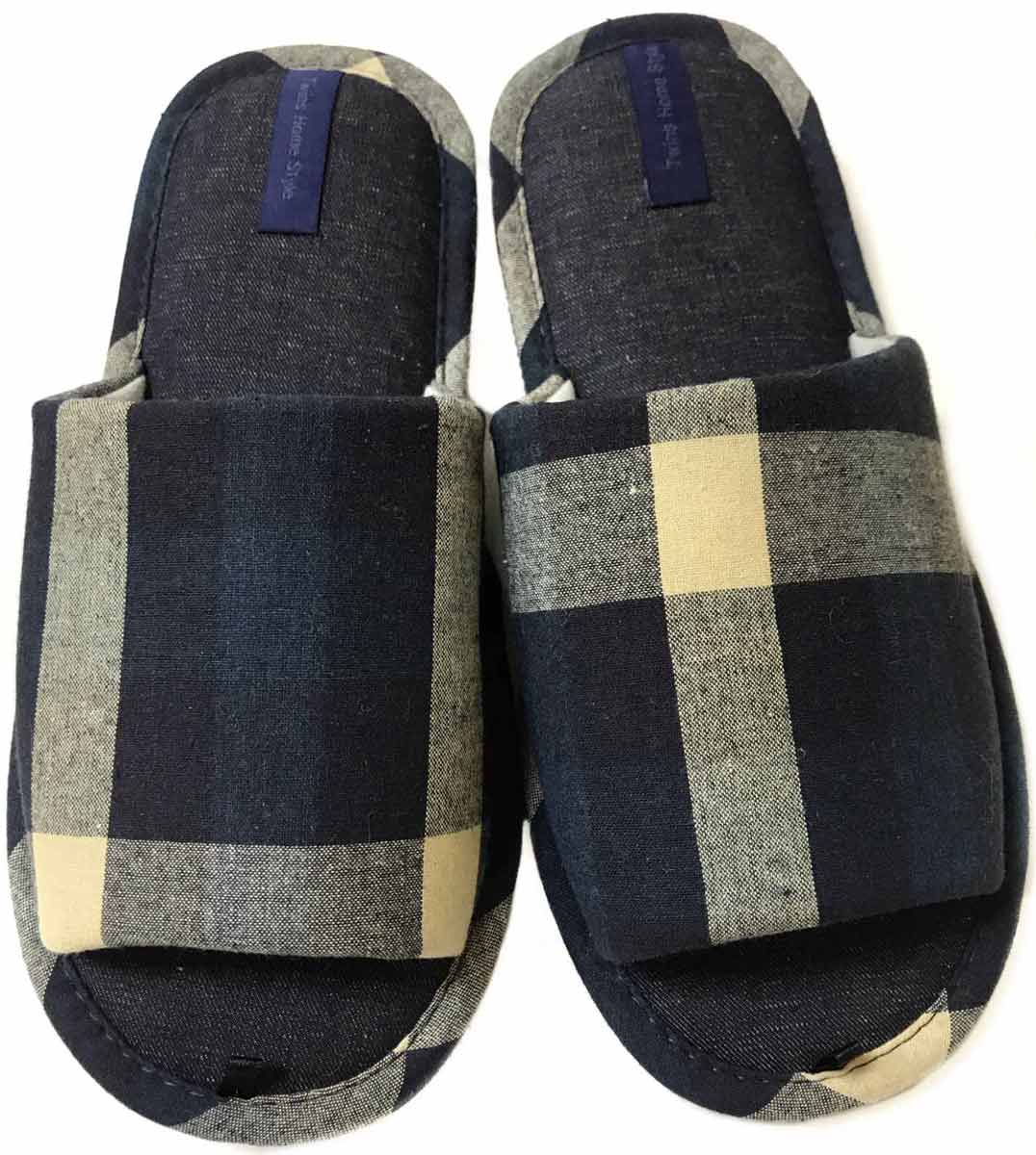 

Комнатные тапочки Twins Твинс мужские HS-VL синяя клетка, р.40/41 (4498)
