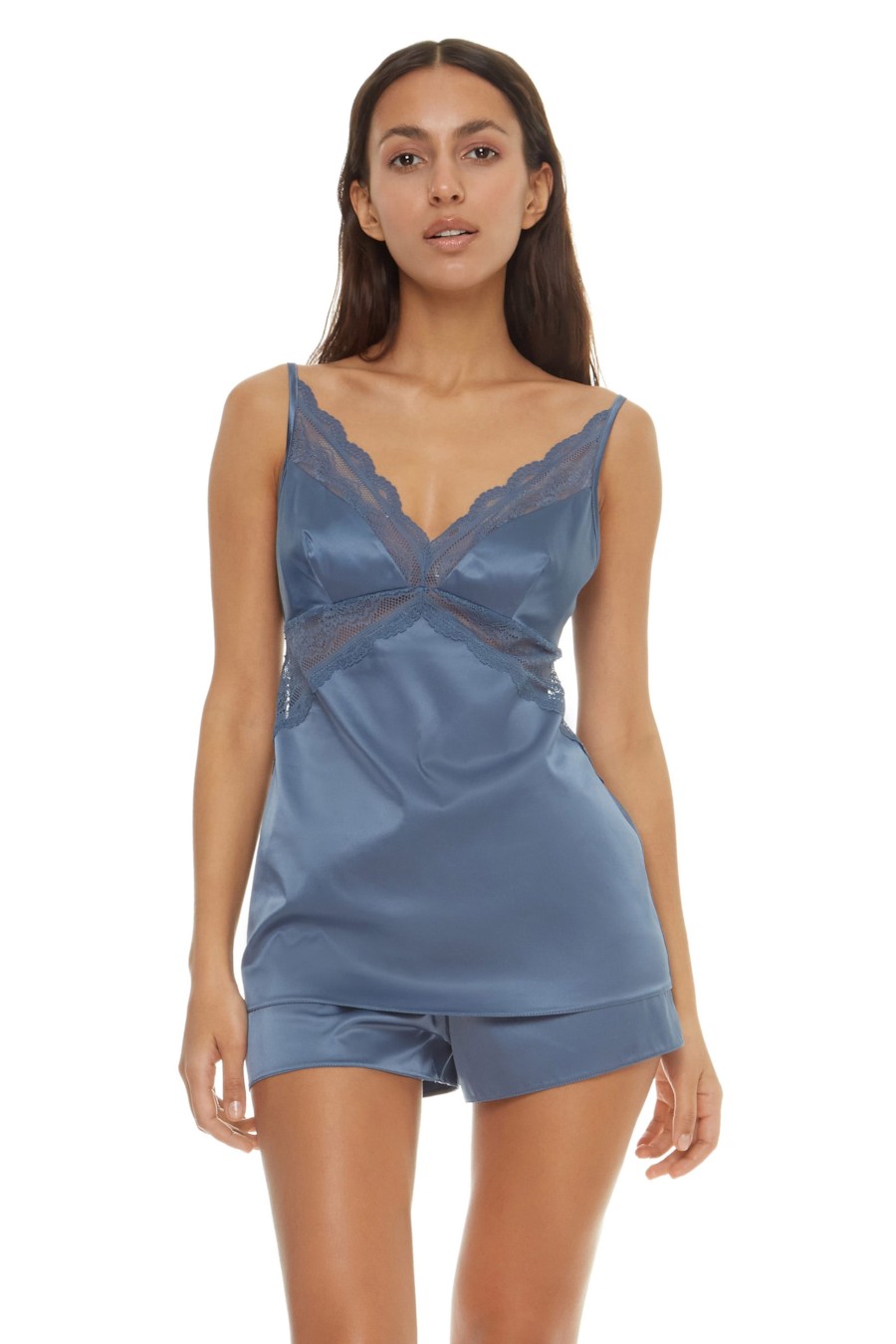 

Комплект: топ и шортики Anabel Arto 48() серо-голубой, Комплект: топ и шортики Anabel Arto 48(XL) серо-голубой