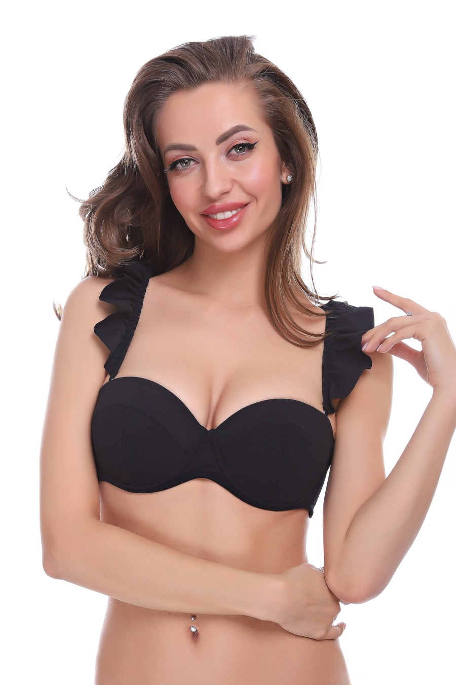 

Верх купальника push up Lida  Чёрный, Верх купальника push up Lida 44B Чёрный