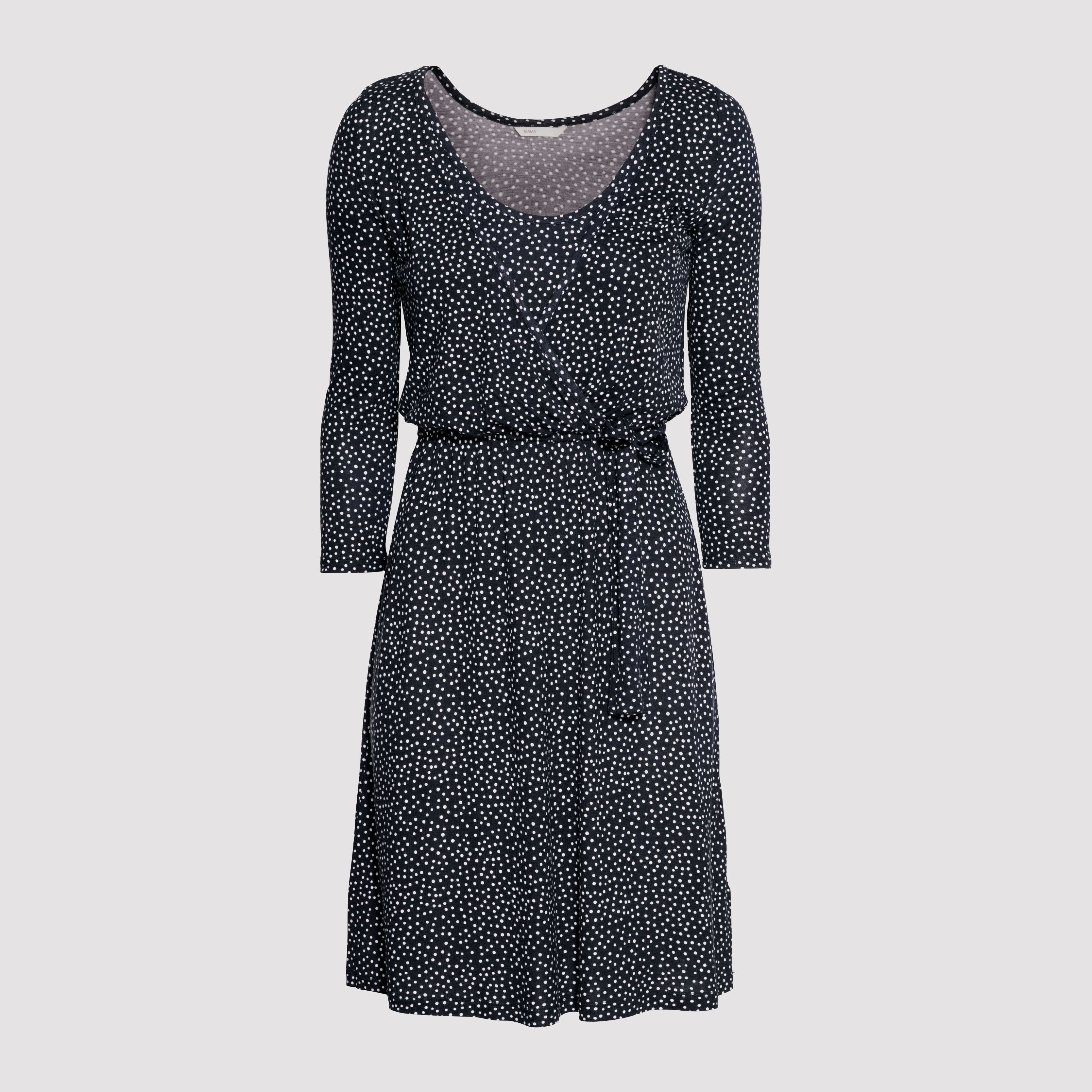 

Платье H&M Mama 6152697-AAOD XS Темно-синее с белым