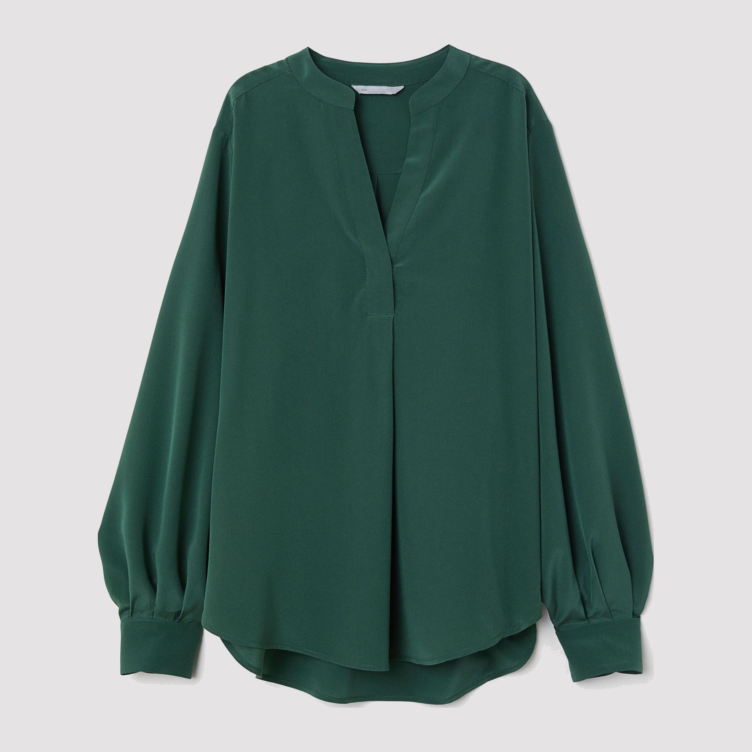 

Блузка H&M 6113067-ACXO 36 Темно-зеленая