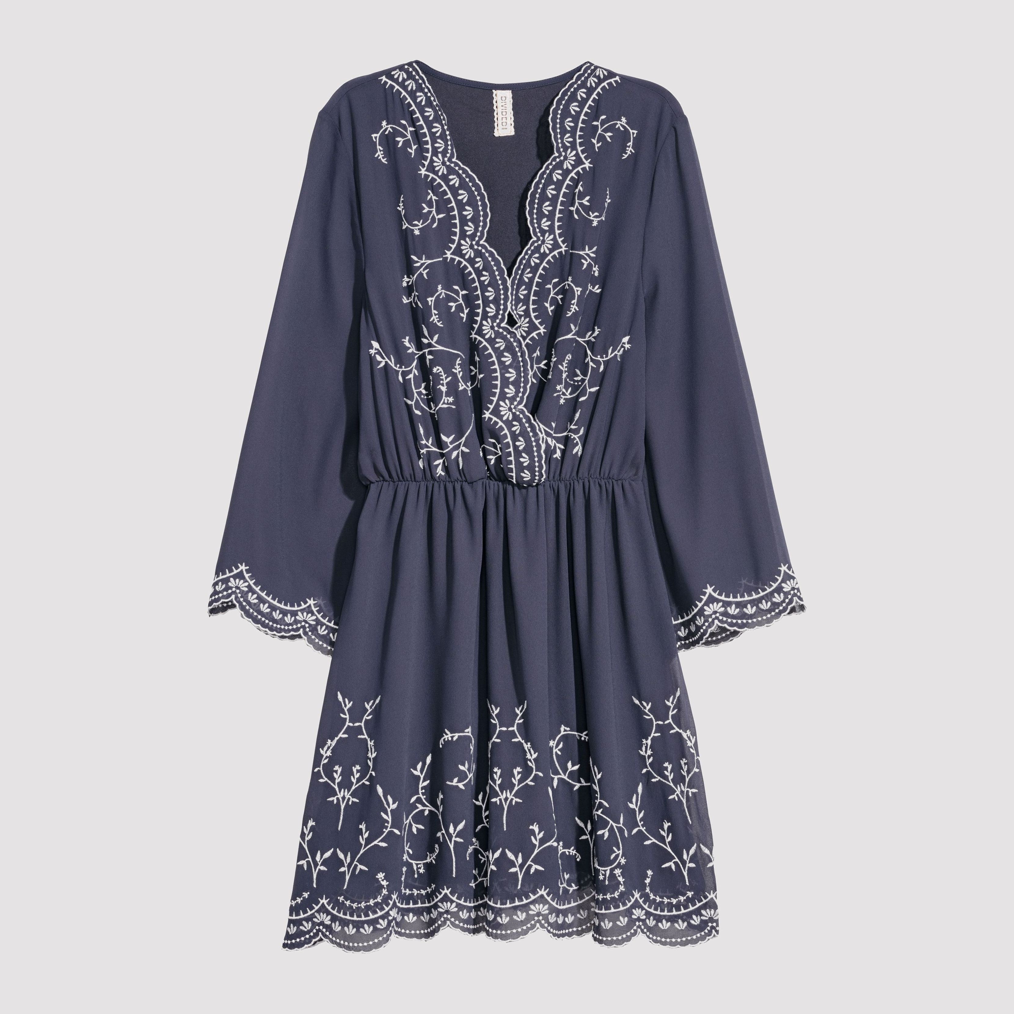 

Платье H&M 6110547-ACTH 44 Синее с белым
