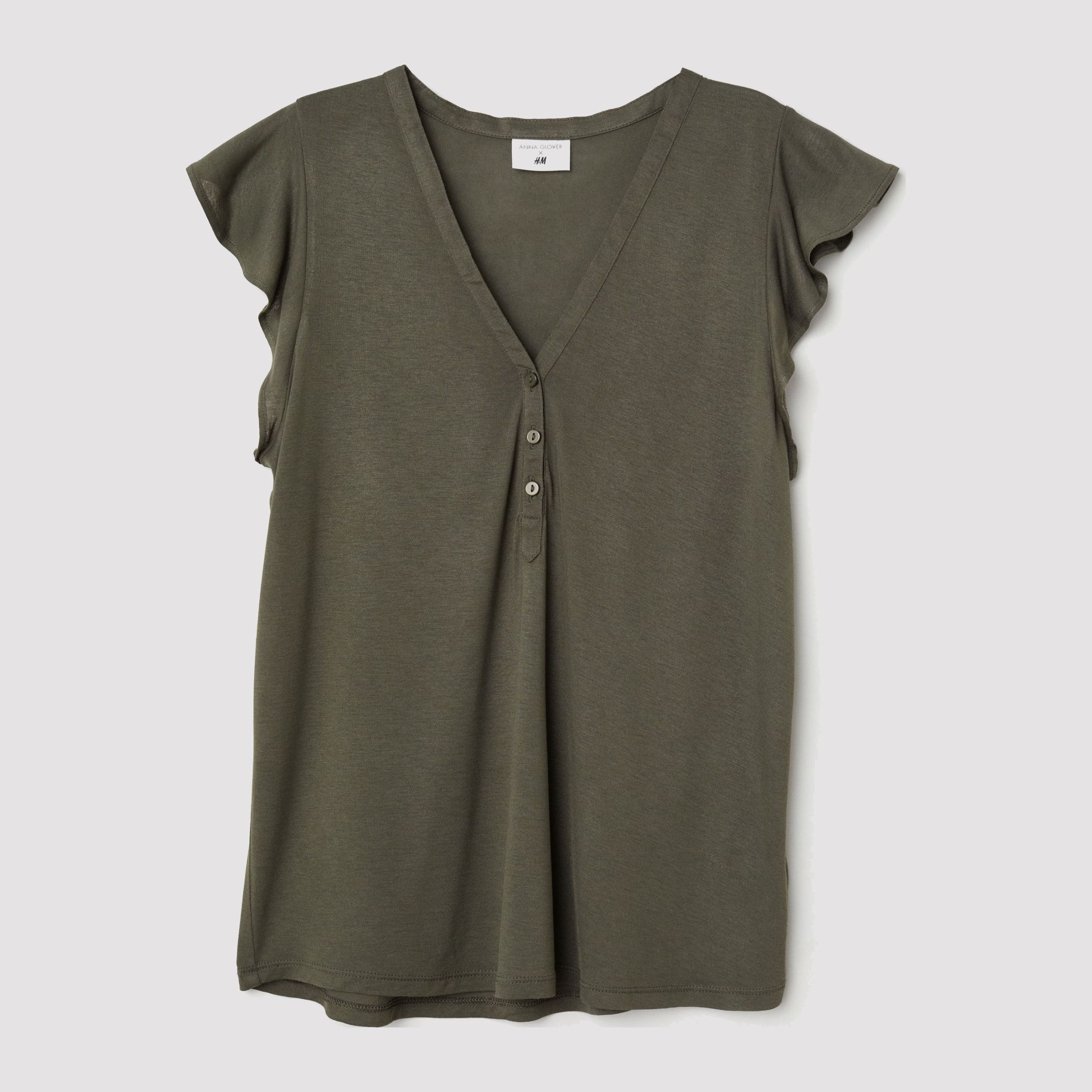 

Футболка H&M 6505707-ACYC S Хаки