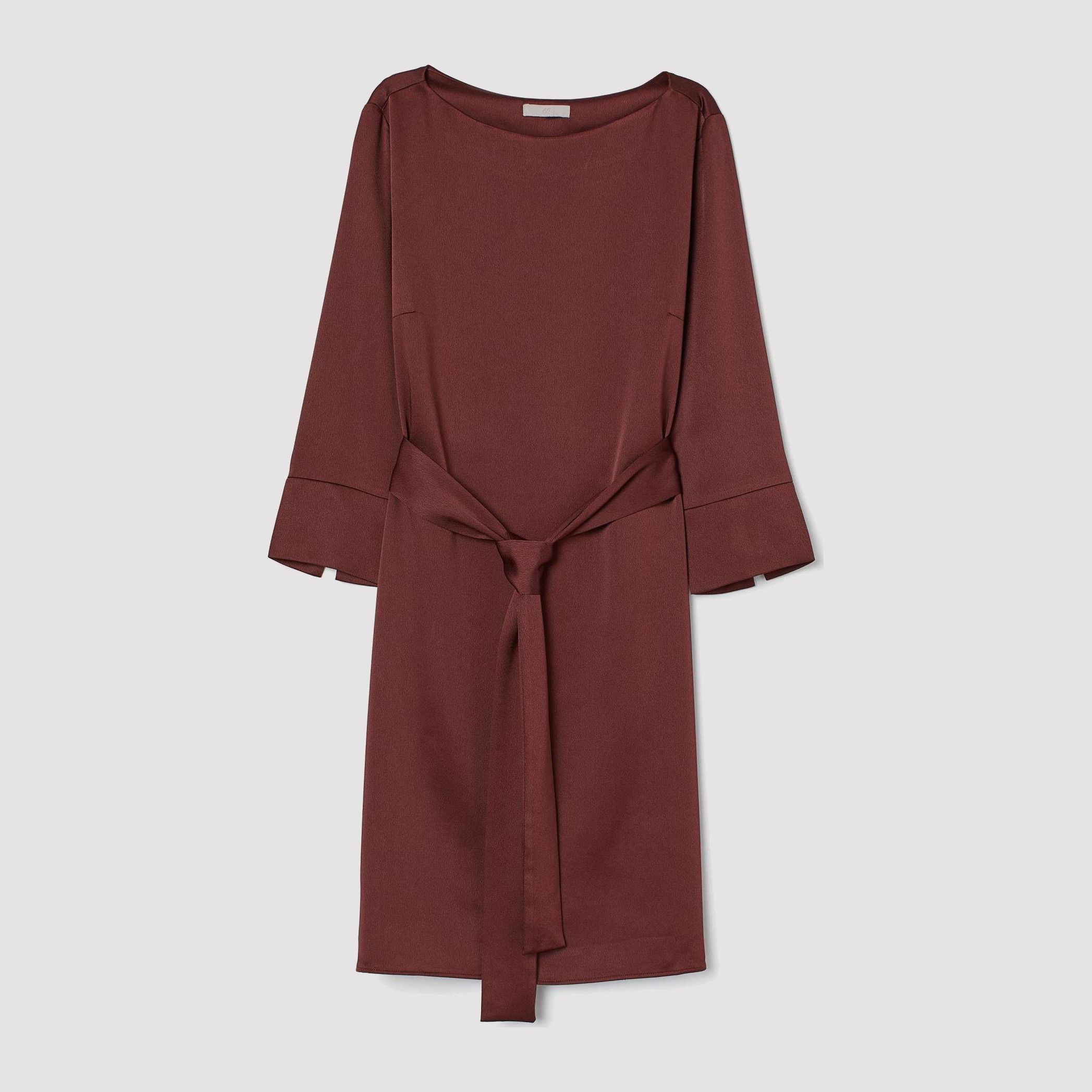 

Платье H&M 6493970-ACXQ 36 Темно-коричневое