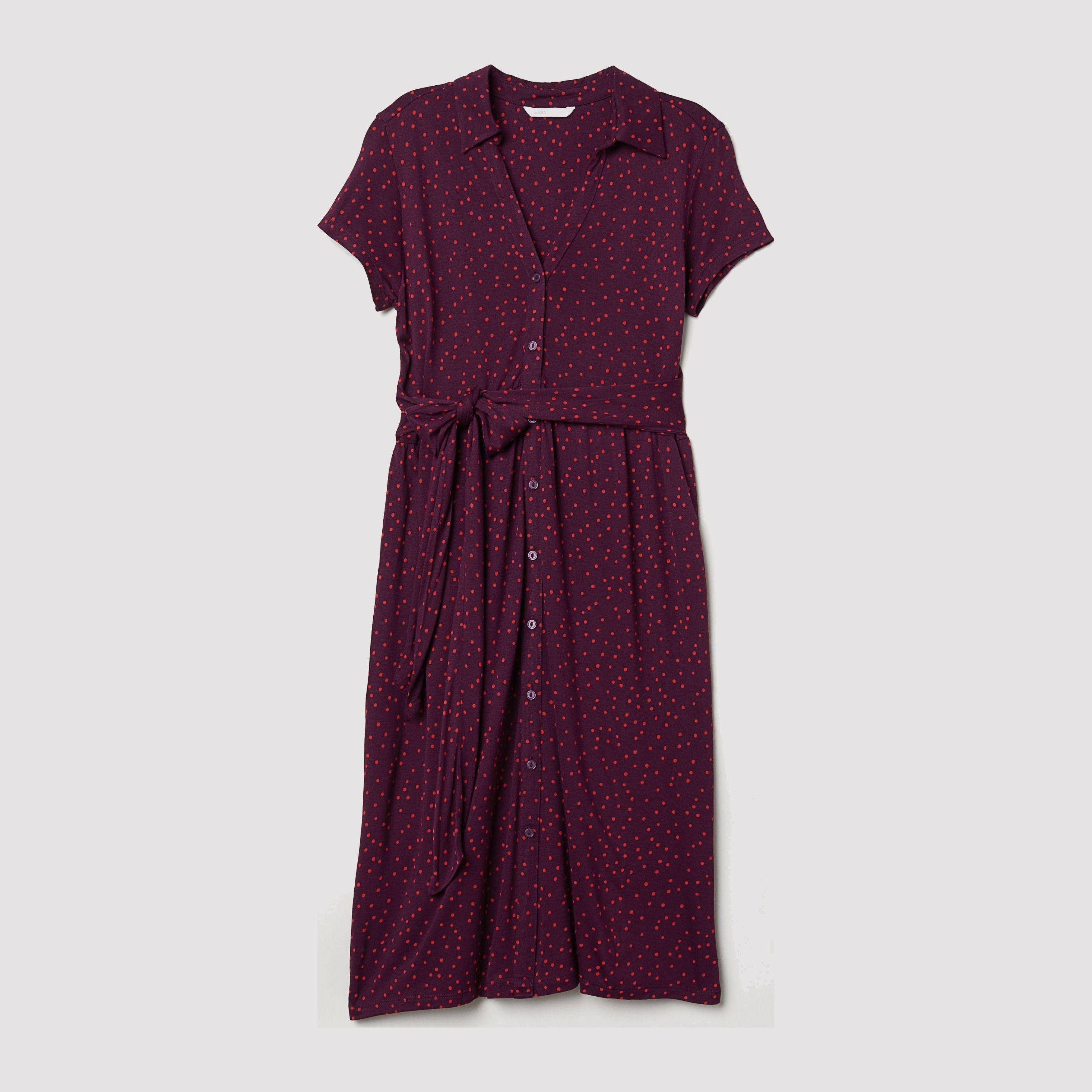 

Платье H&M Mama 6440598-ABVS XL Фиолетовое с розовым