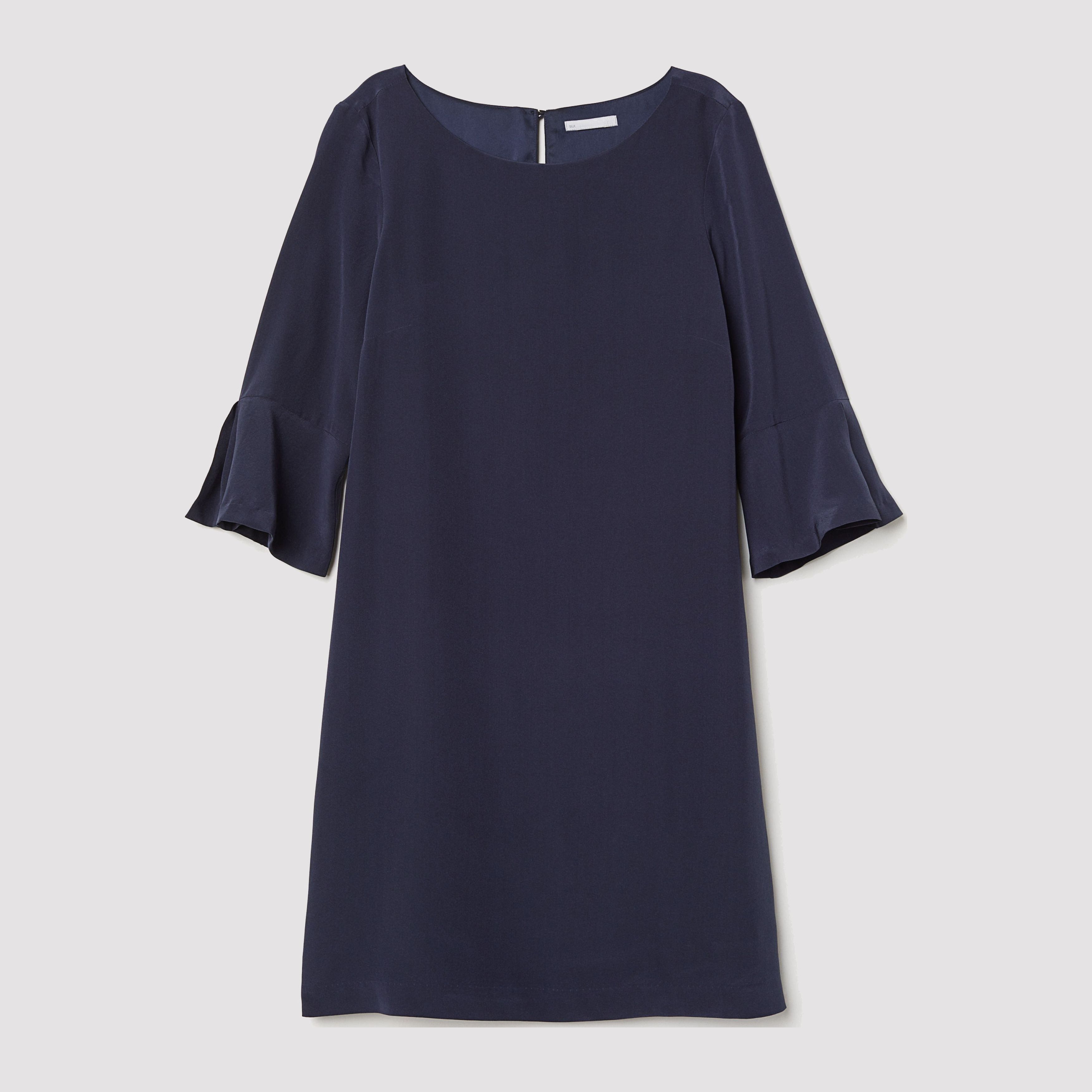 

Платье H&M 6429958-AAQJ 40 Темно-синее