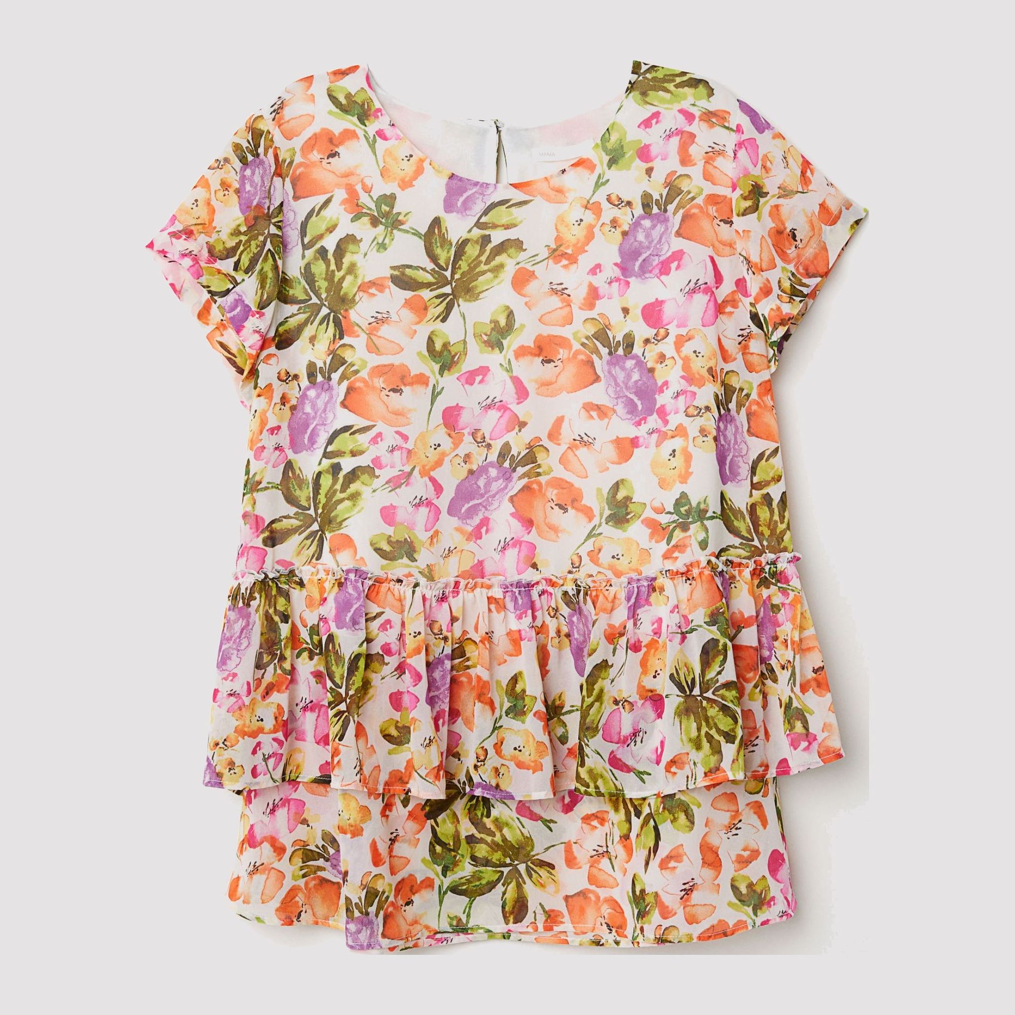 

Блузка H&M 6426817-ABSO XS Молочная с разноцветным
