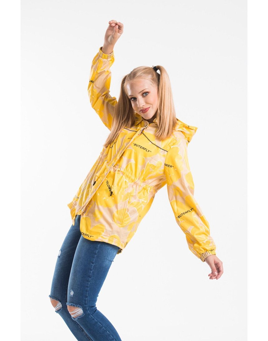 

Куртка-ветровка SOUCHI с капюшоном L желтая (5213 yellow)