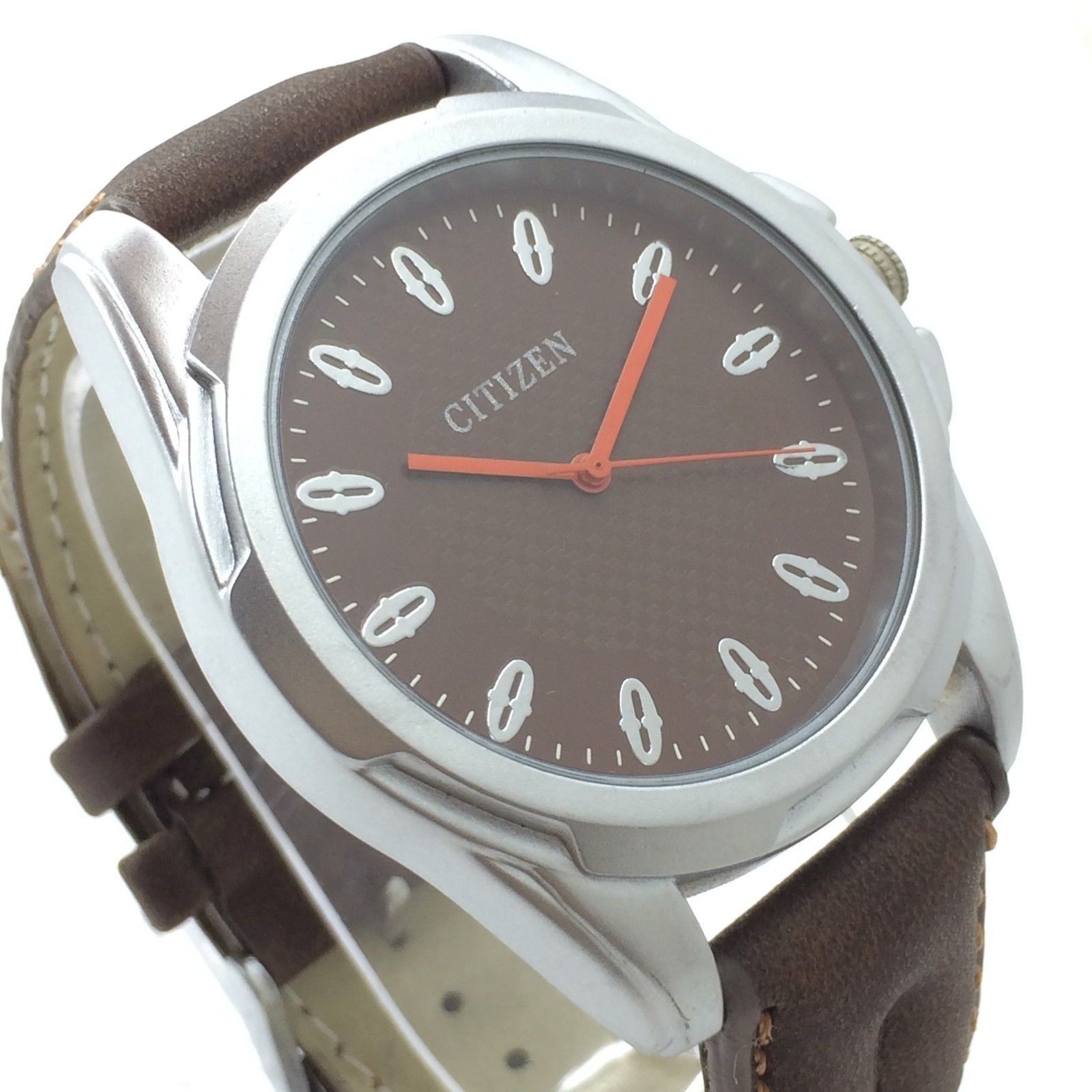 

Часы наручные Citizen 44mm Quartz Оригинал Коричневые
