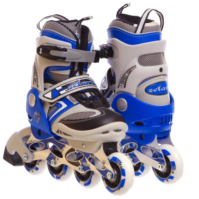 

Роликовые коньки раздвижные Zelart My Go Z-432 размер 32-35 Blue-White