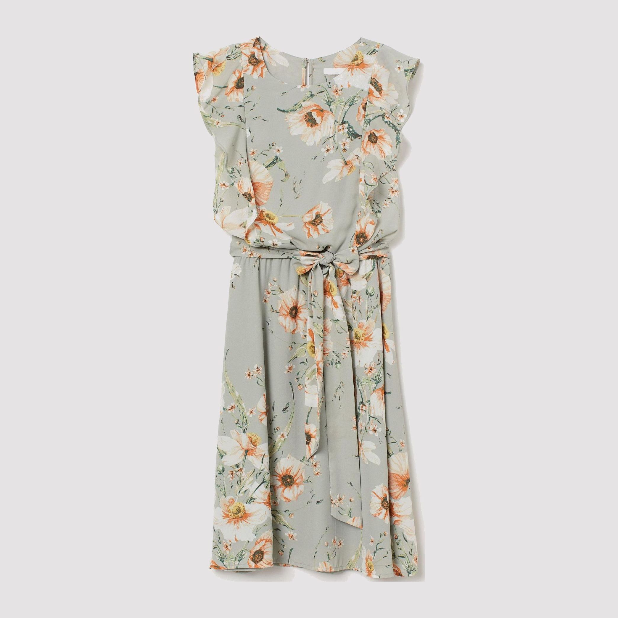 

Платье H&M Mama 5979019-ADPV S Бледно-бирюзовое с разноцветным