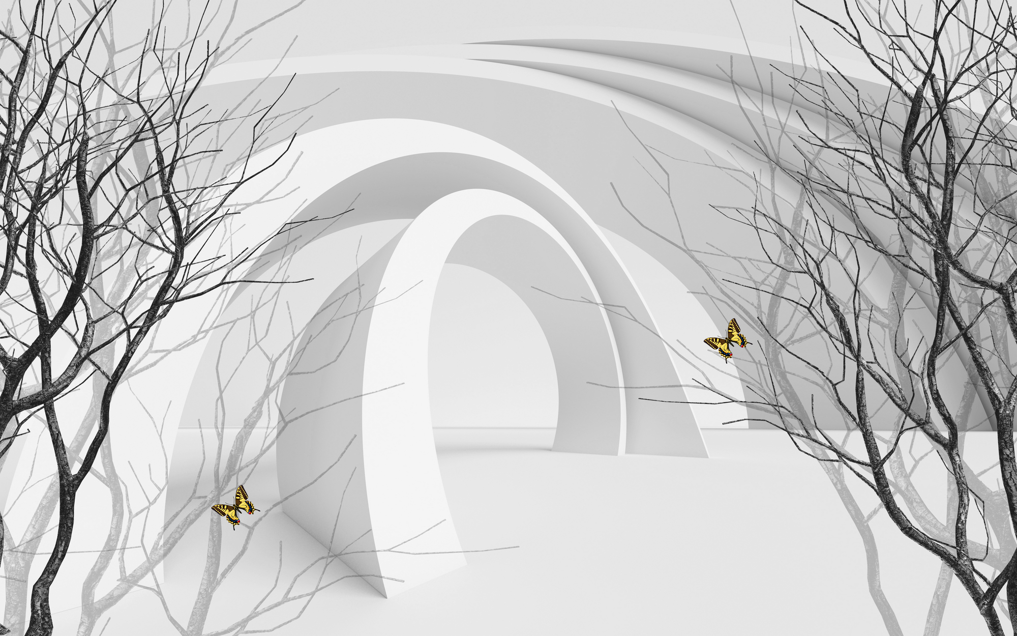 

Фотообои 3D ' 3D пространство' (4393) , Штукатурка