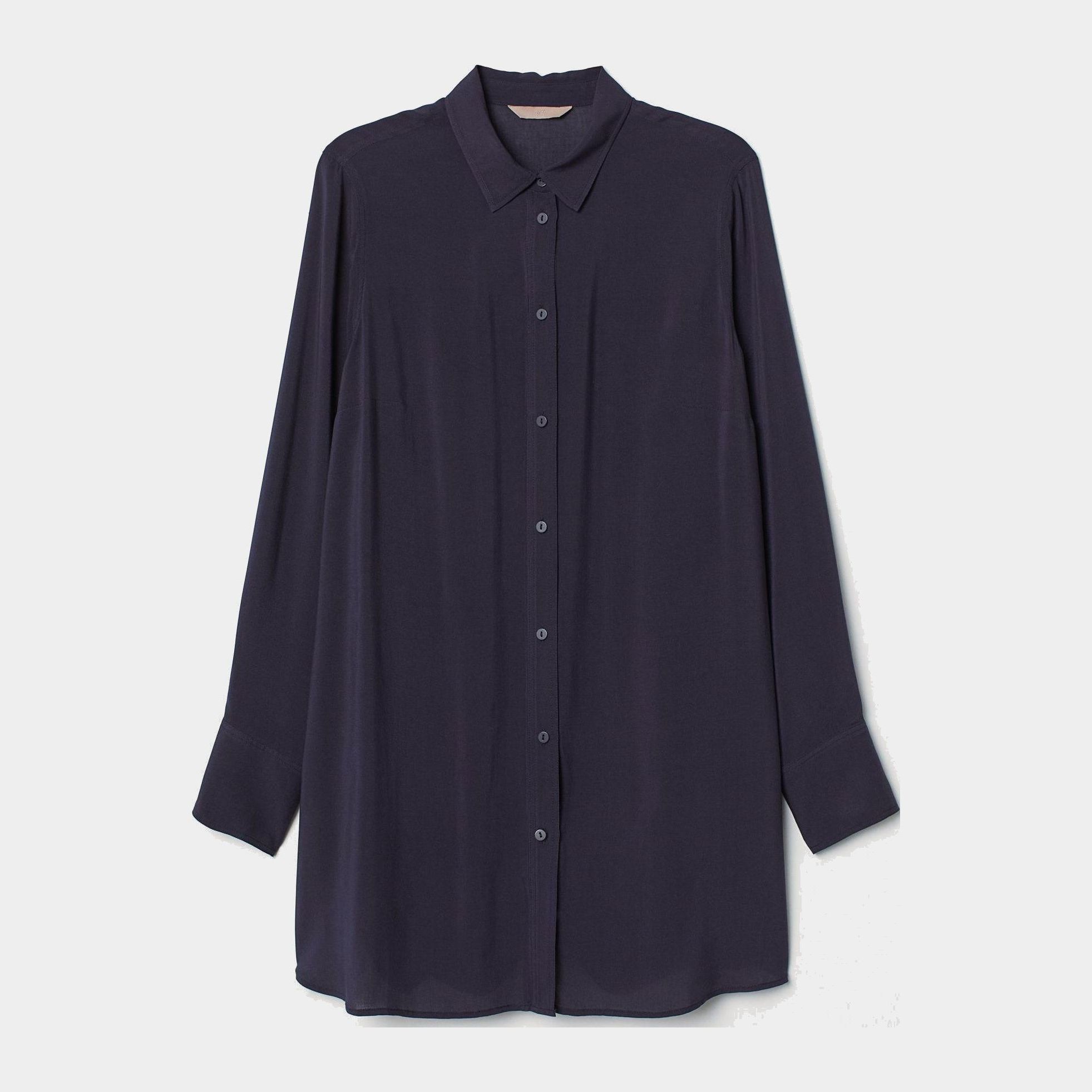 

Рубашка H&M 7544259-AAQJ 46 Темно-синяя
