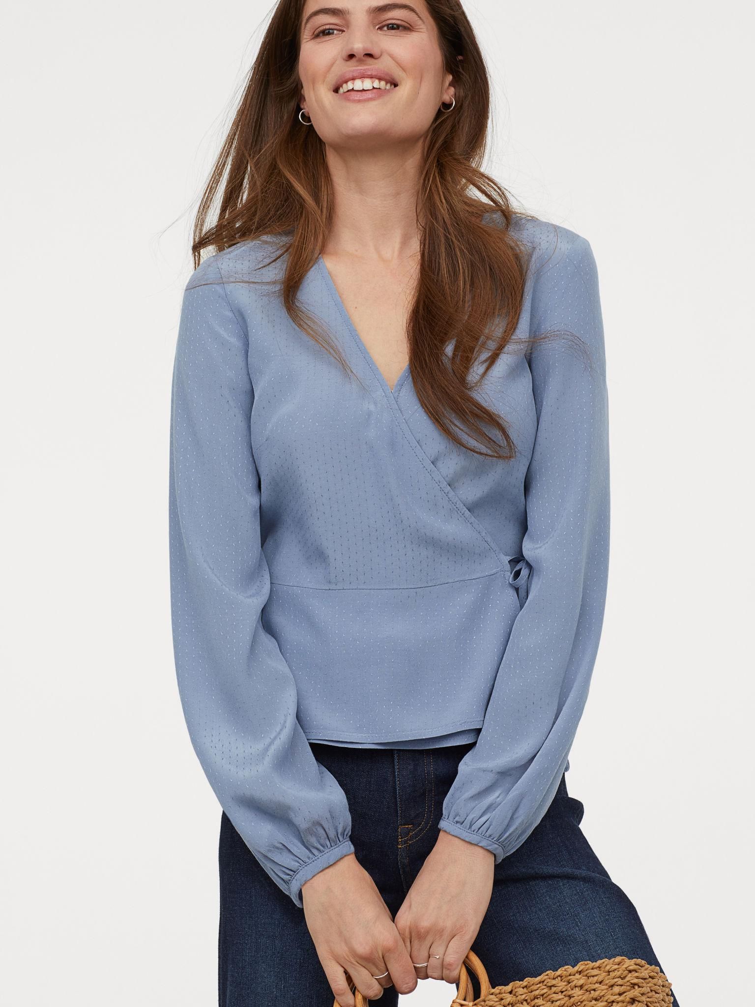 

Блузка H&M 7488569-ACXD 42 Синяя