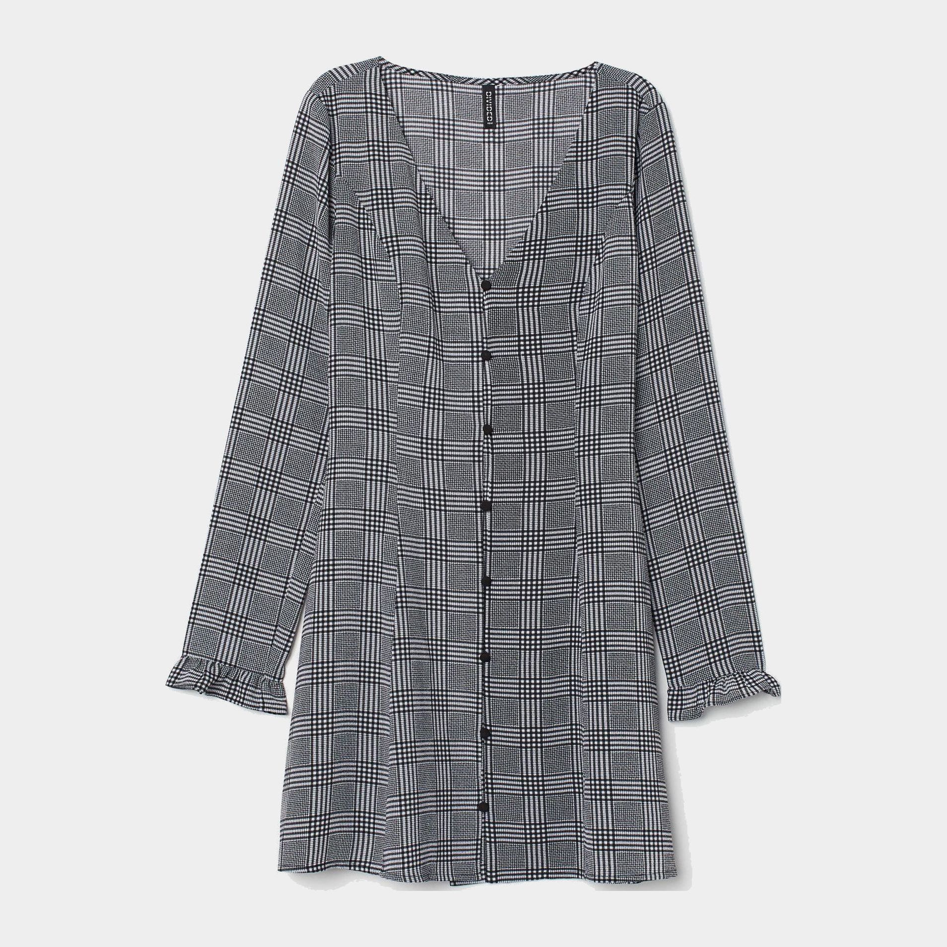 

Платье H&M 7333619-ADLJ 44 Белое с черным