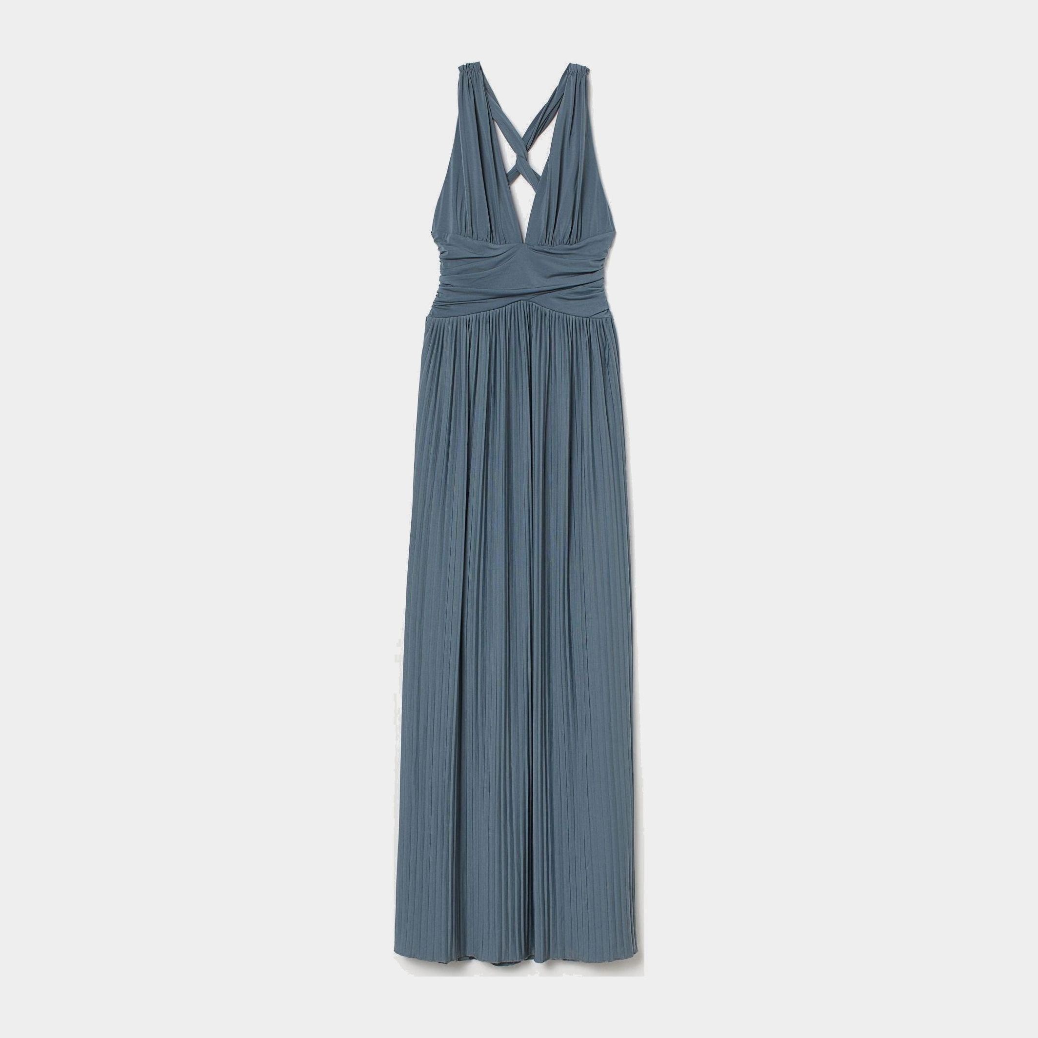 

Платье H&M 7180860-ACXM 38 Темно-голубое
