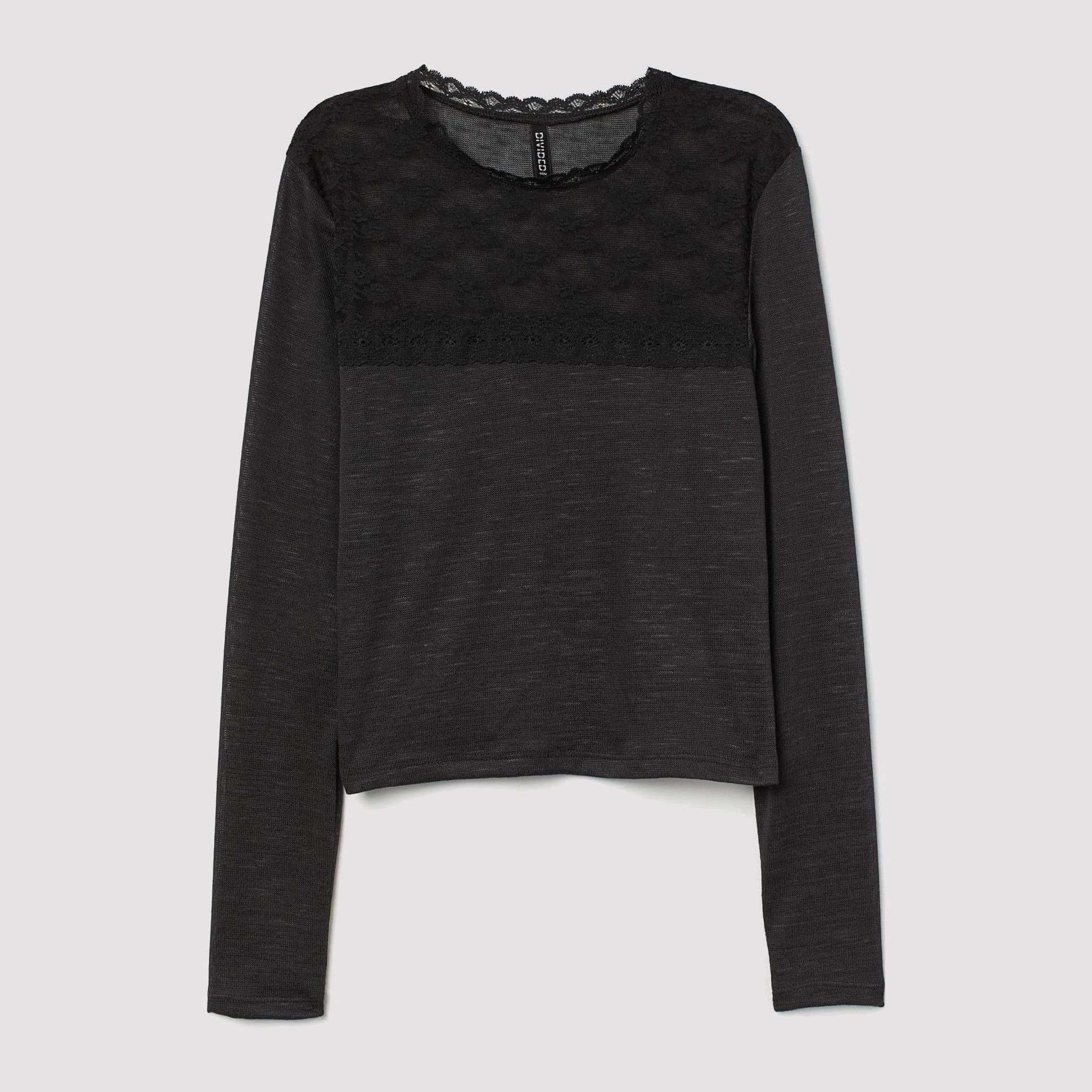 

Лонгслив H&M 7151589-AAAD XL Черный
