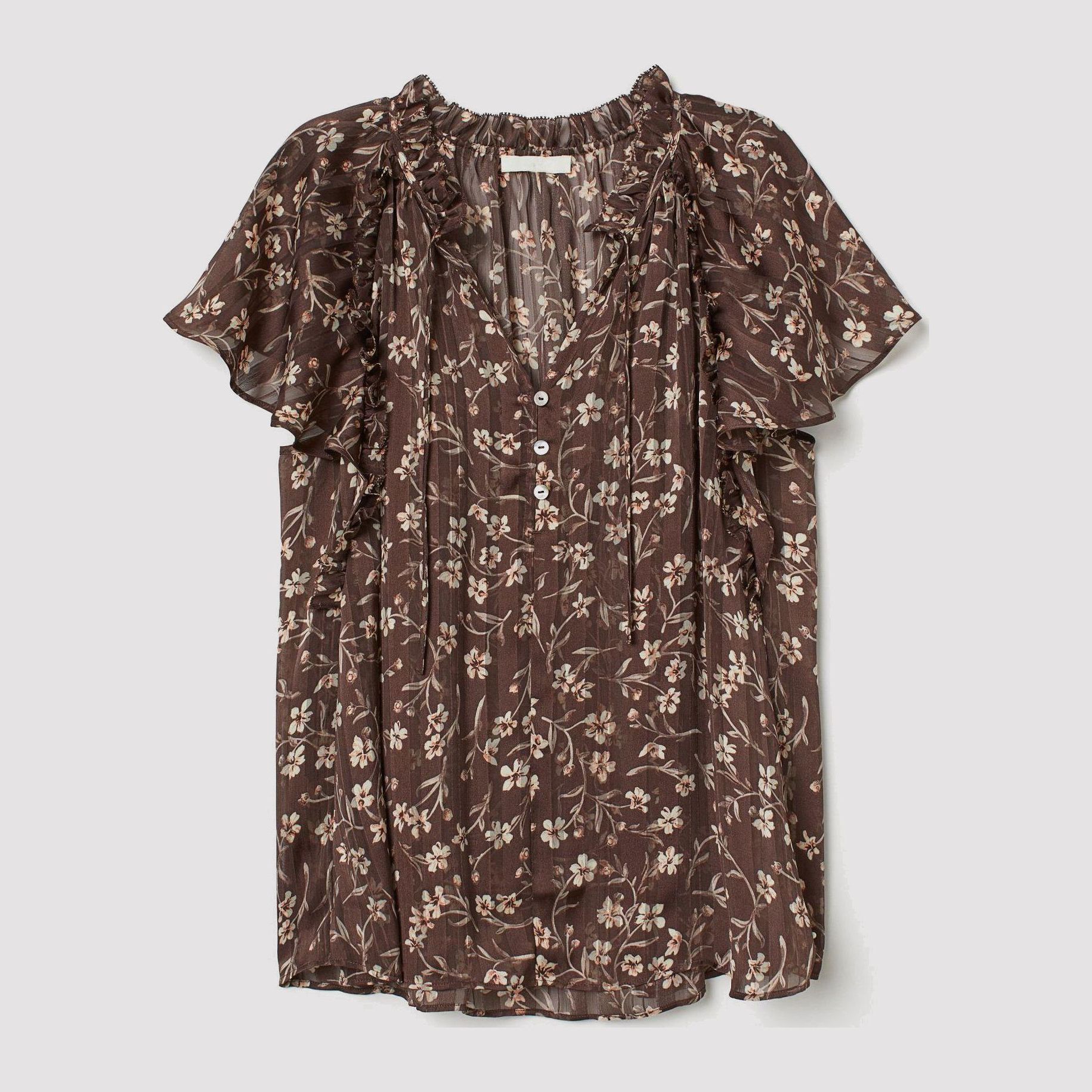 

Блузка H&M 7077179-ABDT 42 Коричневая
