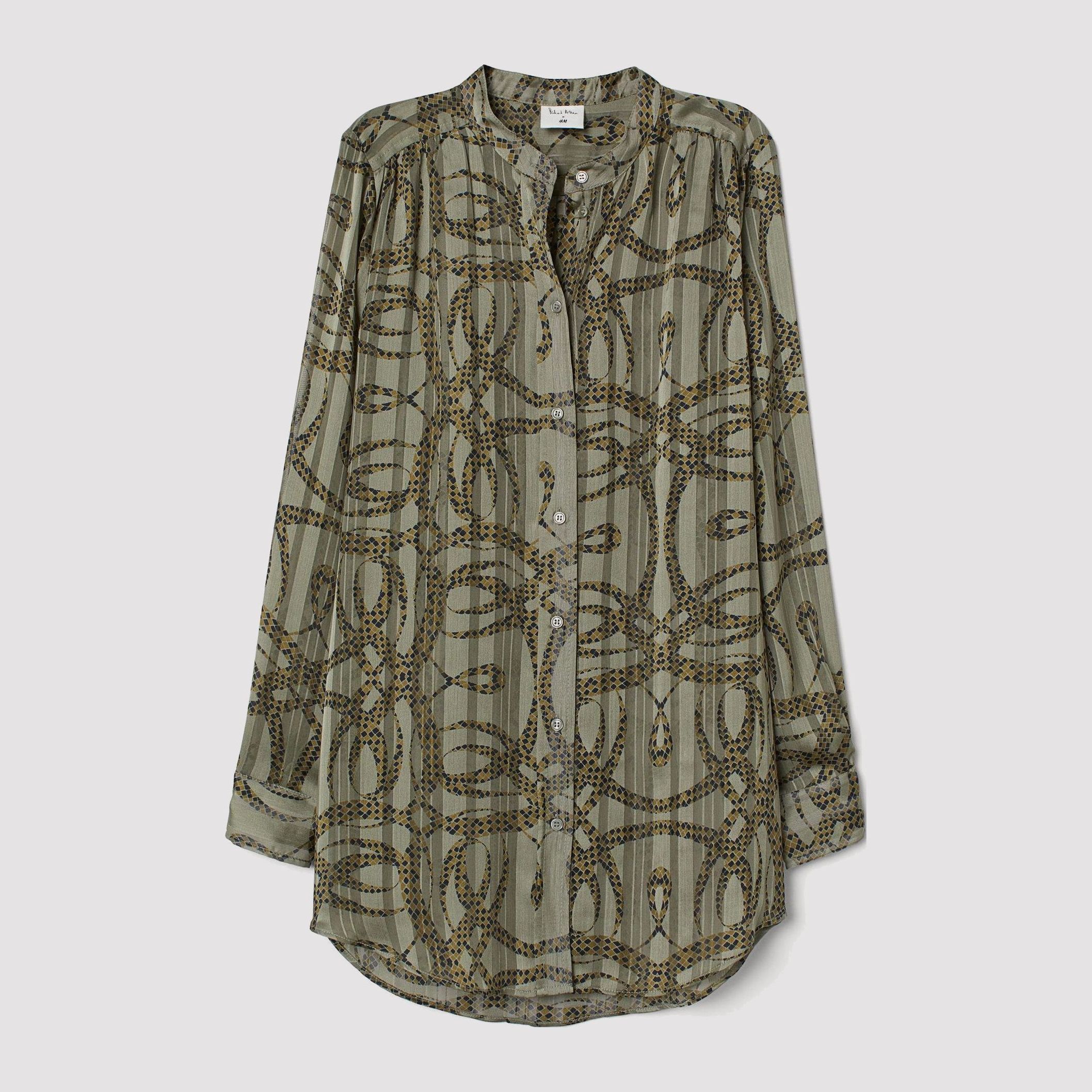 

Рубашка H&M 7910890-AAPL 40 Зеленая