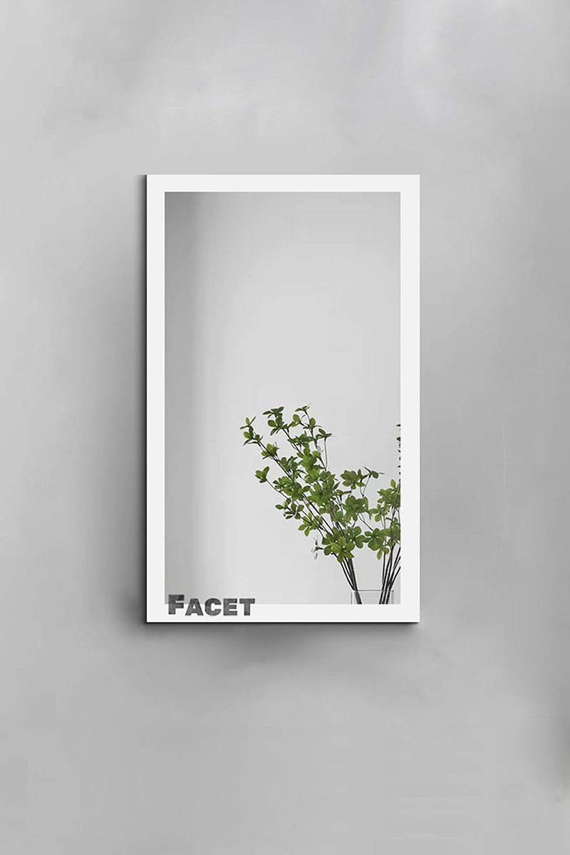 

Настенное зеркало 80х60 "Facet 5501", ДСП