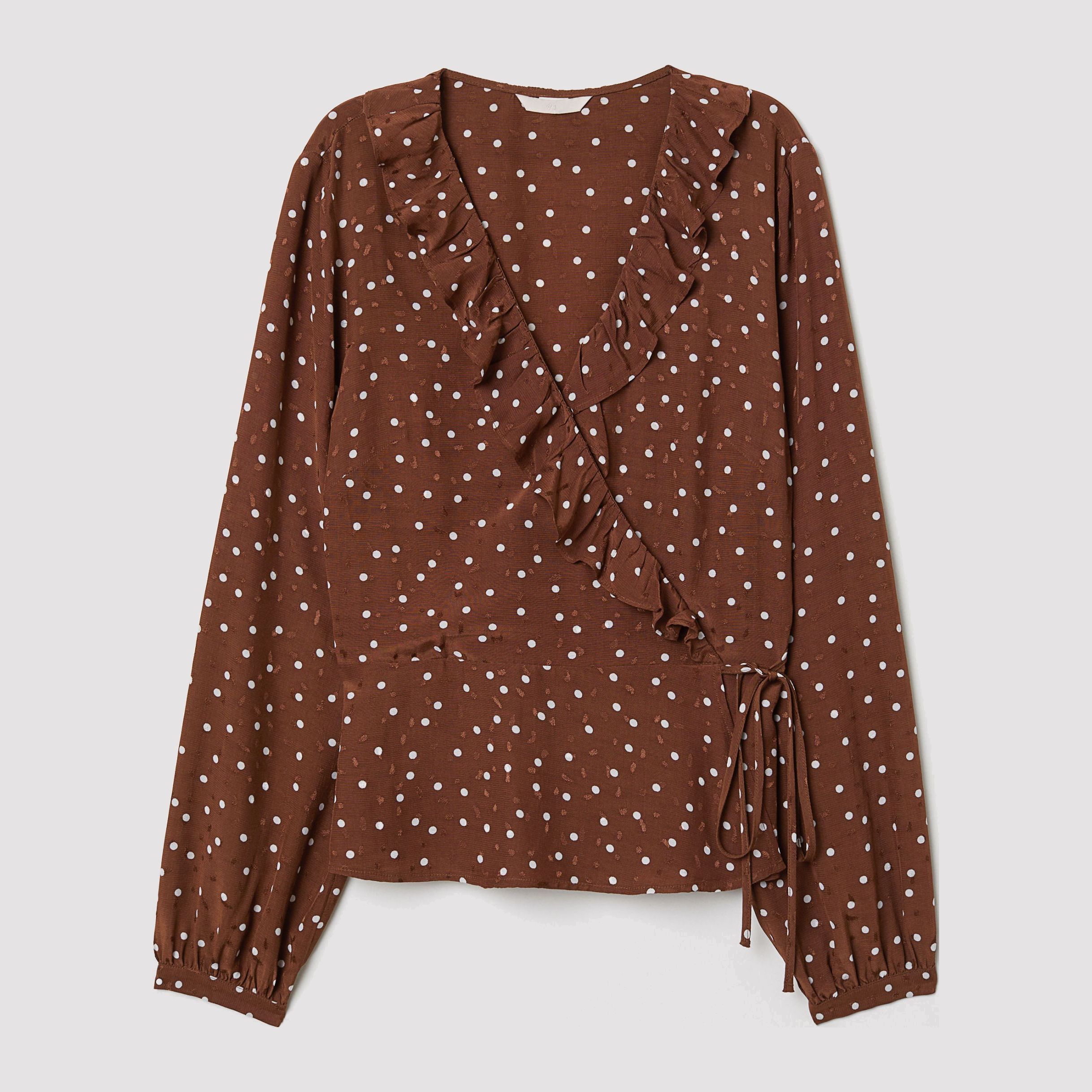 

Блузка H&M 6852768-ABDT 32 Коричневая