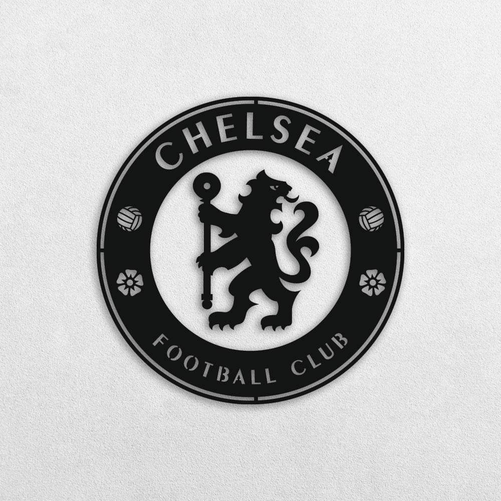 

Картина из дерева панно на стену резное FC Chelsea TWD WALL51014L 60х60см Черный Спорт Квадрат Без рамы